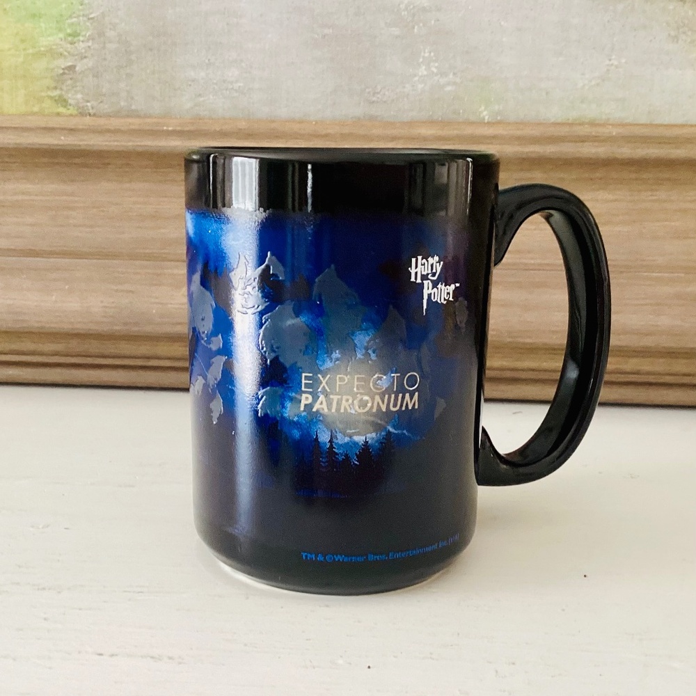 Morphing Mugs Harry Potter Expecto Patronum Spell 16 oz Heat Sensitive Mug Used